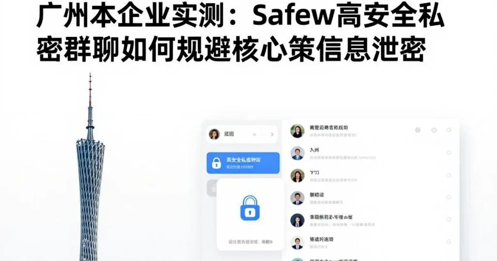 广州企业实测:Safew高安全小群如何规避核心决策泄密风险