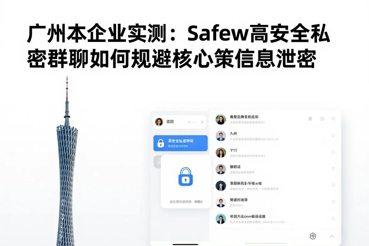广州企业实测:Safew高安全小群如何规避核心决策泄密风险