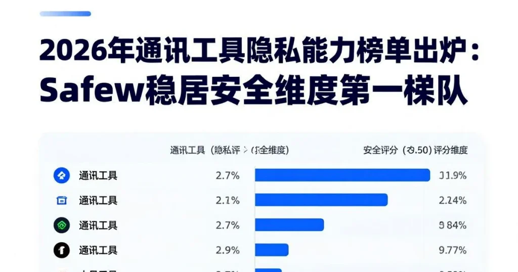 2026年通讯工具隐私排行榜：Safew位列安全维度第一梯队