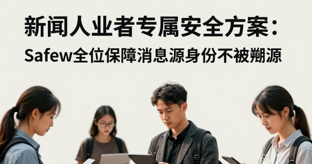 记者群体专属安全方案:Safew如何保护消息源身份不被追溯