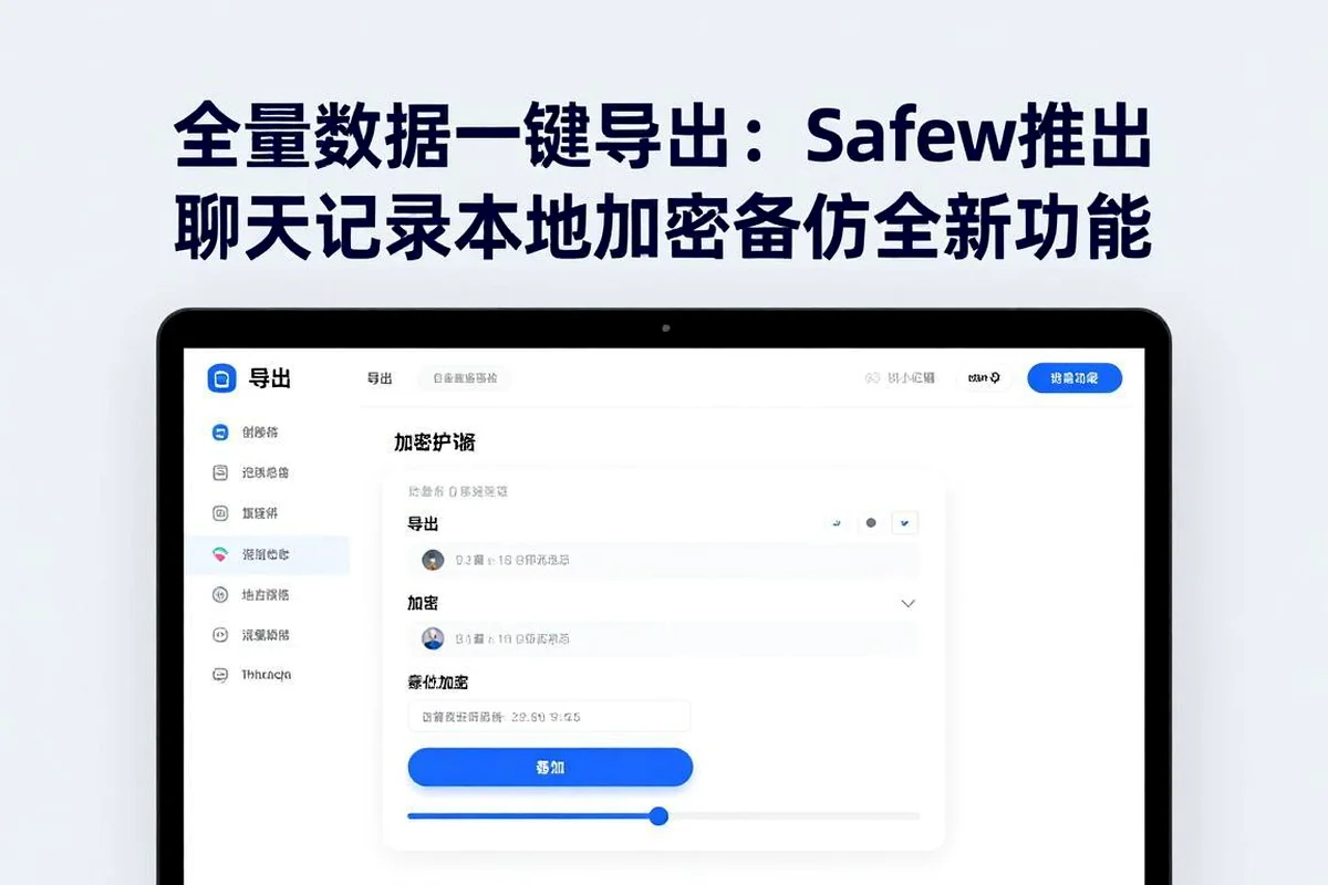 聊天记录一键导出：Safew推出全量数据本地备份新功能