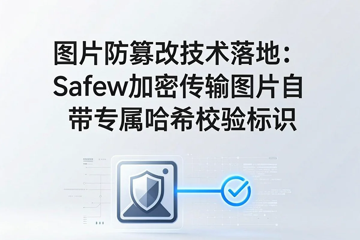 图片防篡改技术落地:Safew安全聊天软件加密传输图片自带哈希校验