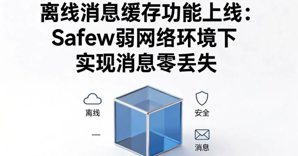 支持离线消息缓存：Safew安全聊天软件弱网环境下消息不丢失新特性