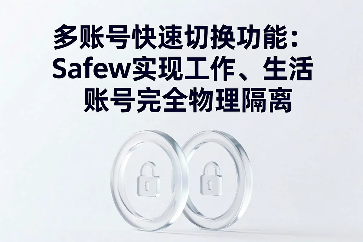 多账号便捷切换:Safew支持工作与生活账号独立隔离使用
