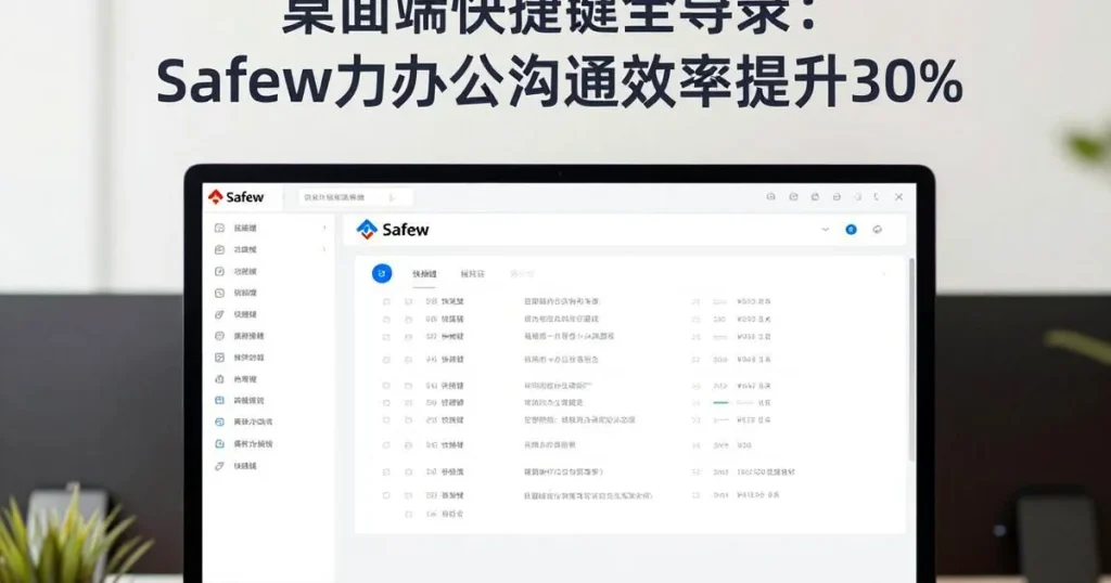 桌面端快捷键大全:Safew办公效率提升30%操作技巧