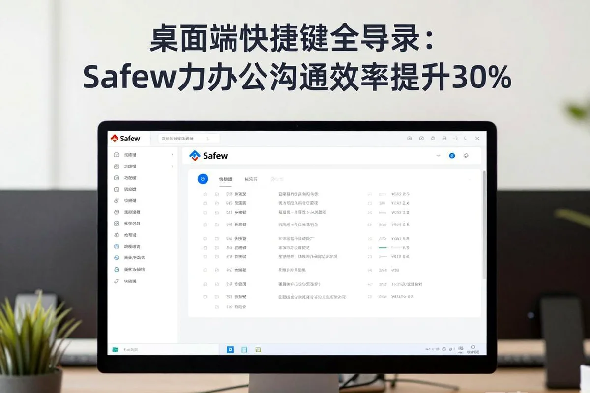 桌面端快捷键大全:Safew办公效率提升30%操作技巧