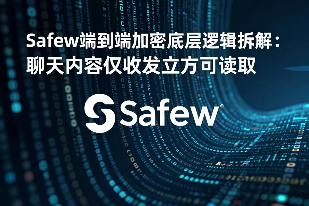 Safew端到端加密原理详解:你的聊天内容只有收发方能读取