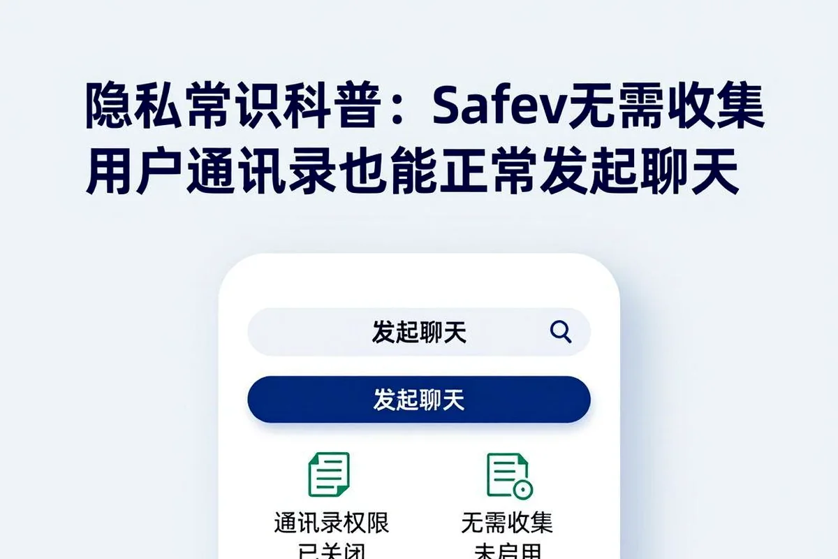 隐私常识:为什么Safew不收集用户通讯录也能正常聊天