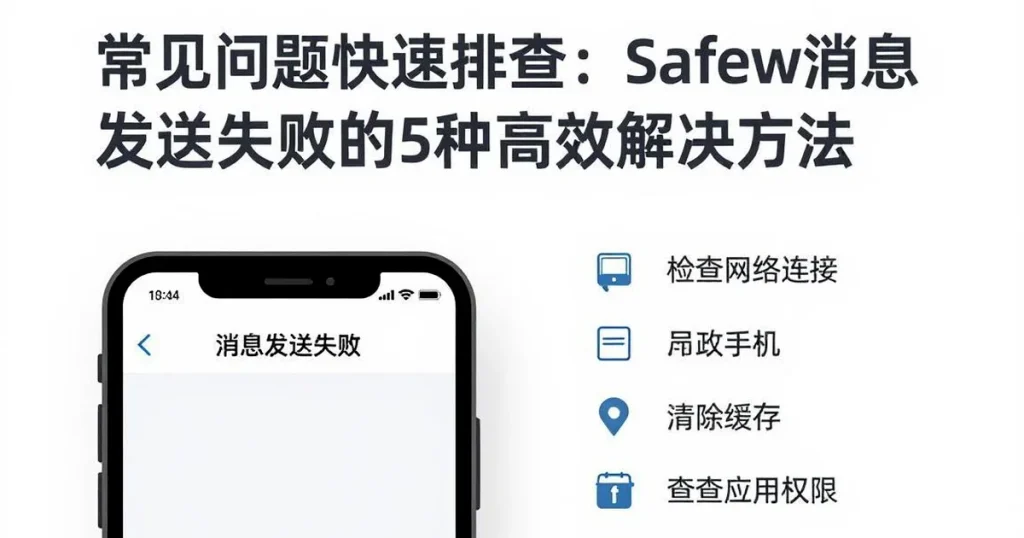 常见问题解答:Safew消息发送失败的5个快速解决方法