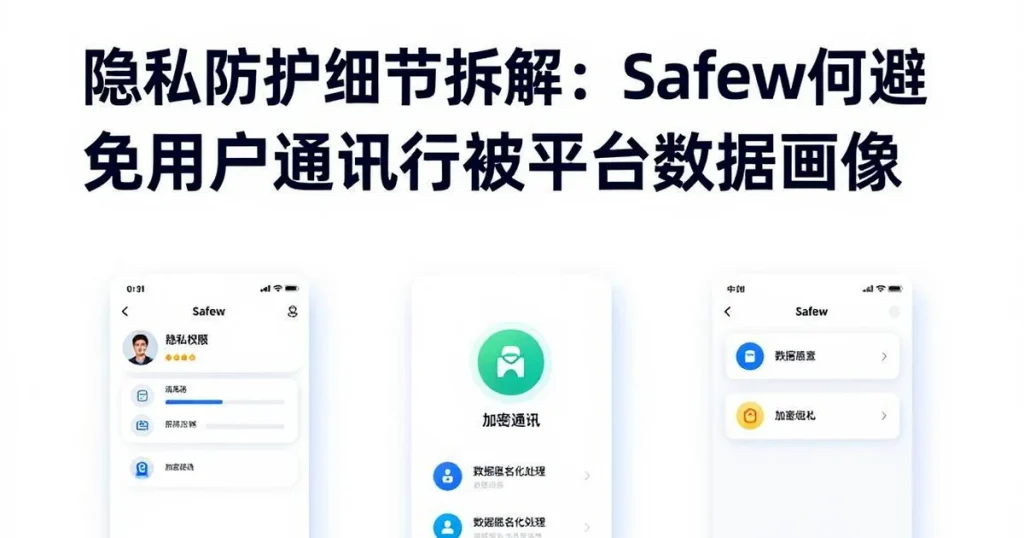 隐私保护细节:Safew怎么防止你的通讯行为被平台画像