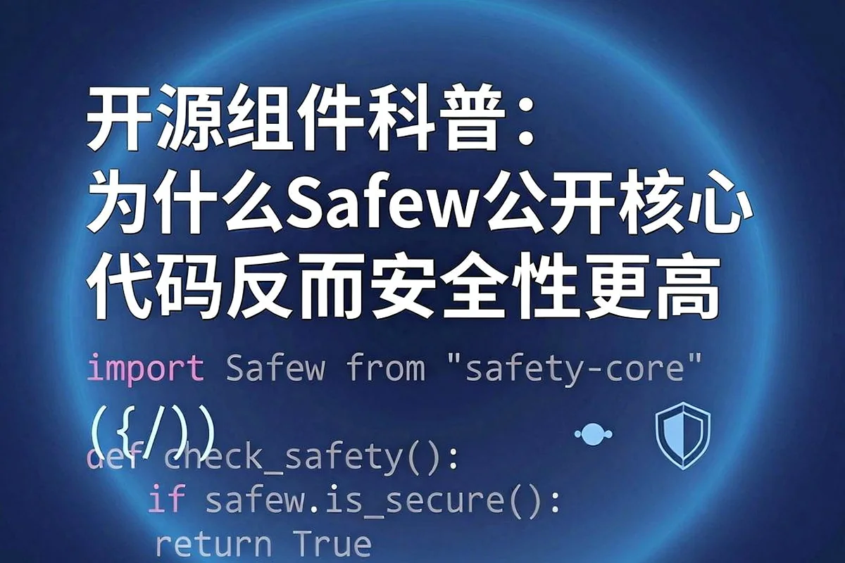 开源组件科普：为什么Safew公开核心代码反而更安全