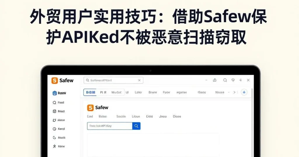 外贸用户必看:用Safew保护API Key不被平台扫描的技巧