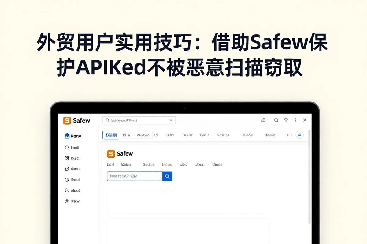 外贸用户必看:用Safew保护API Key不被平台扫描的技巧