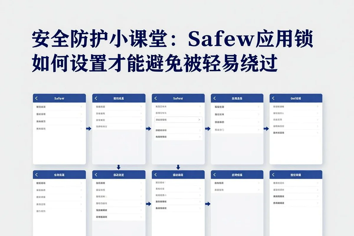 安全小课堂:Safew应用锁怎么设置才能不被轻易绕过