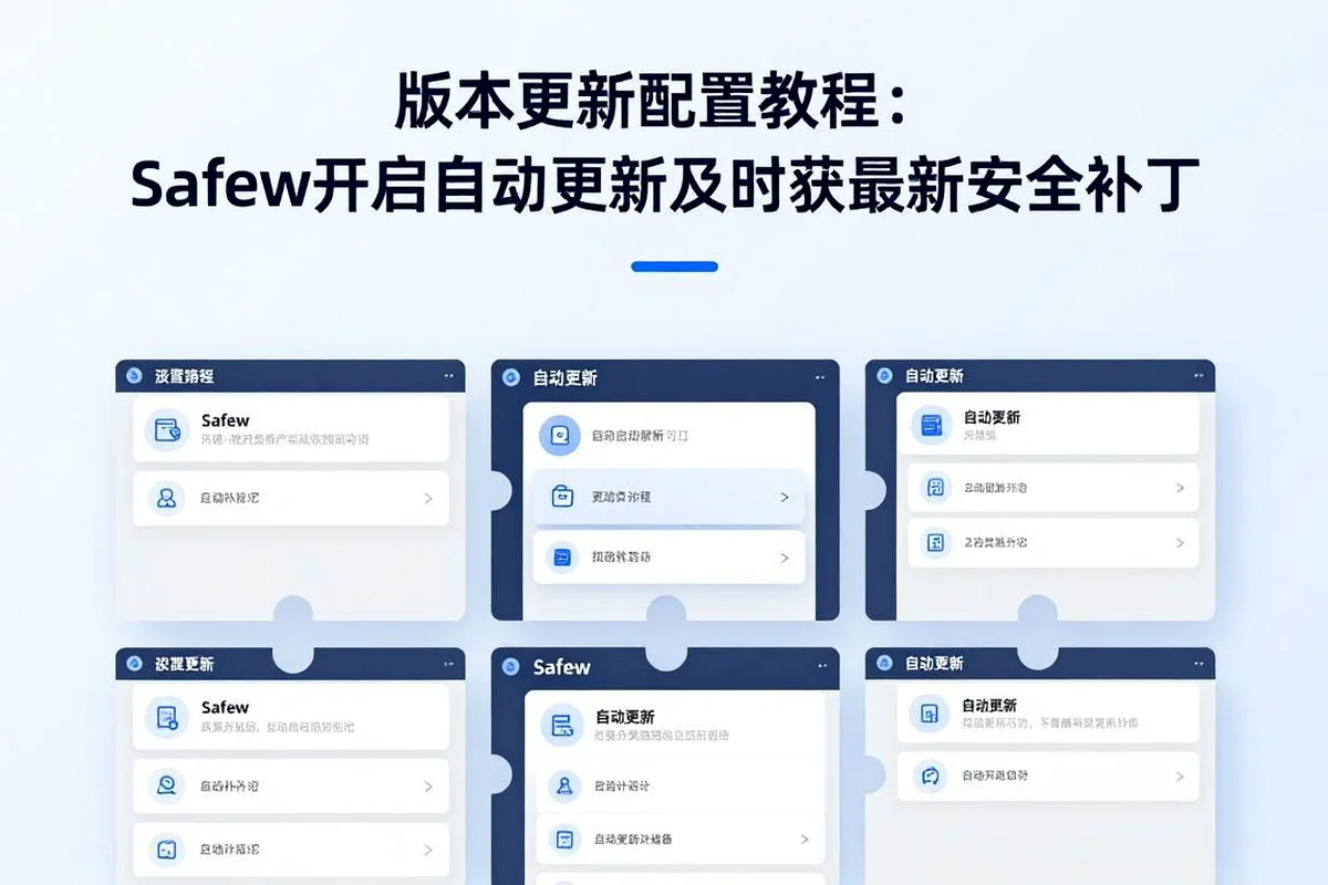 版本更新指南:Safew怎么设置自动更新获取最新安全补丁