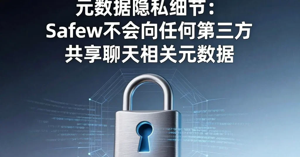 隐私细节：Safew不会向第三方共享你的任何聊天元数据