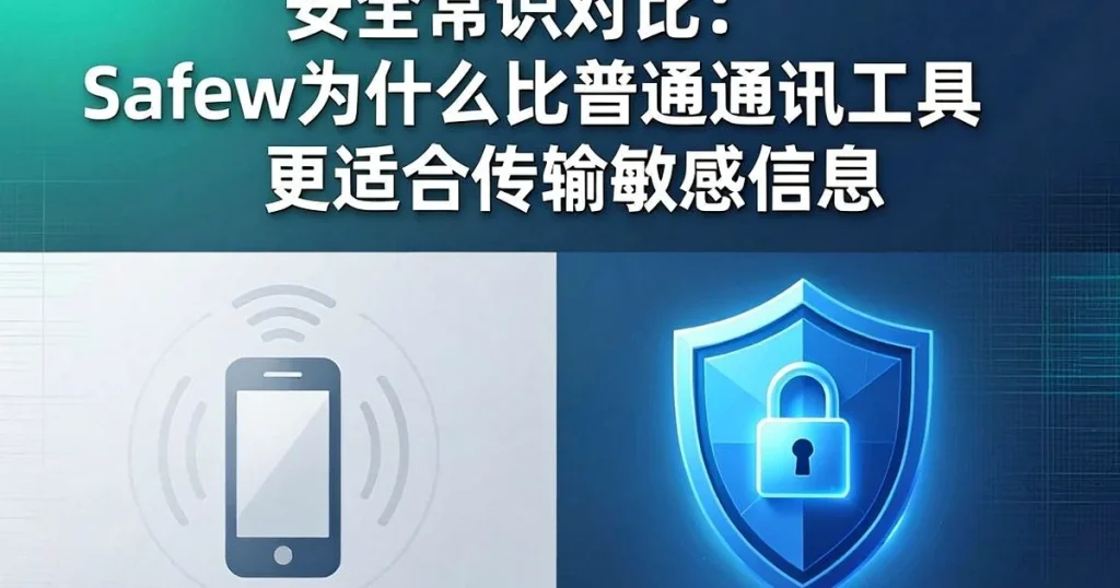 安全常识：为什么Safew安全聊天软件比微信、Telegram更适合传敏感信息
