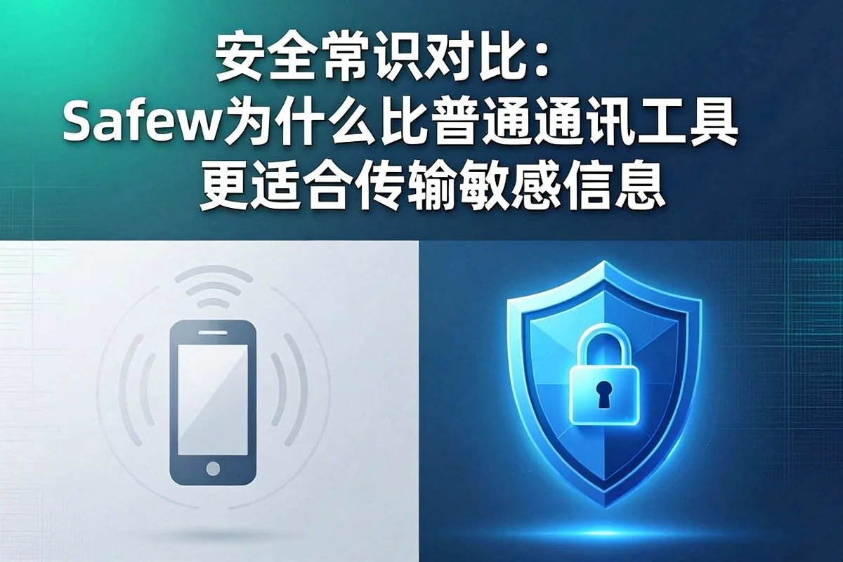 安全常识：为什么Safew安全聊天软件比微信、Telegram更适合传敏感信息