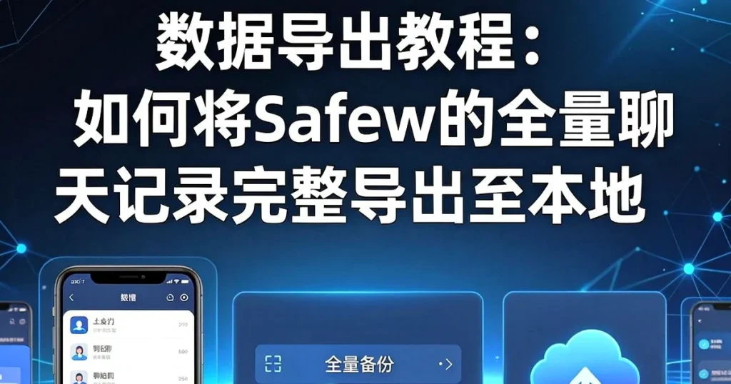 数据导出教程：怎么把Safew安全聊天软件的聊天记录完整导出到本地
