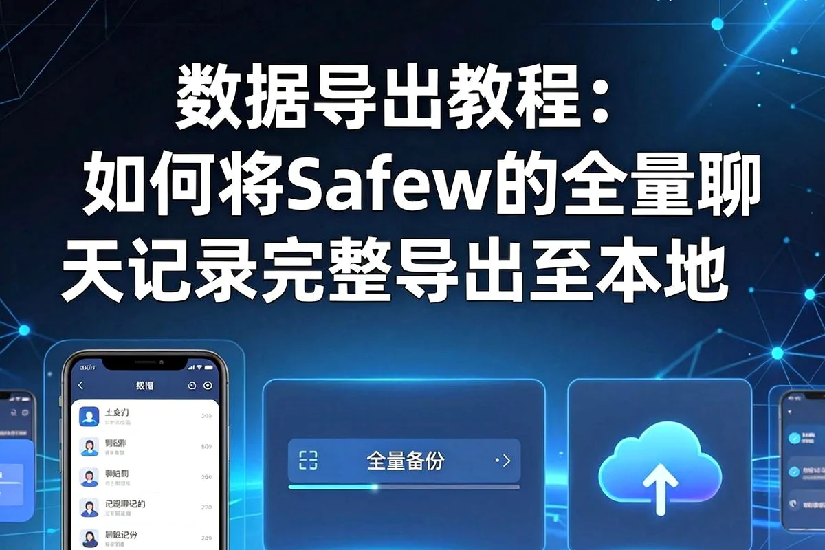 数据导出教程：怎么把Safew安全聊天软件的聊天记录完整导出到本地