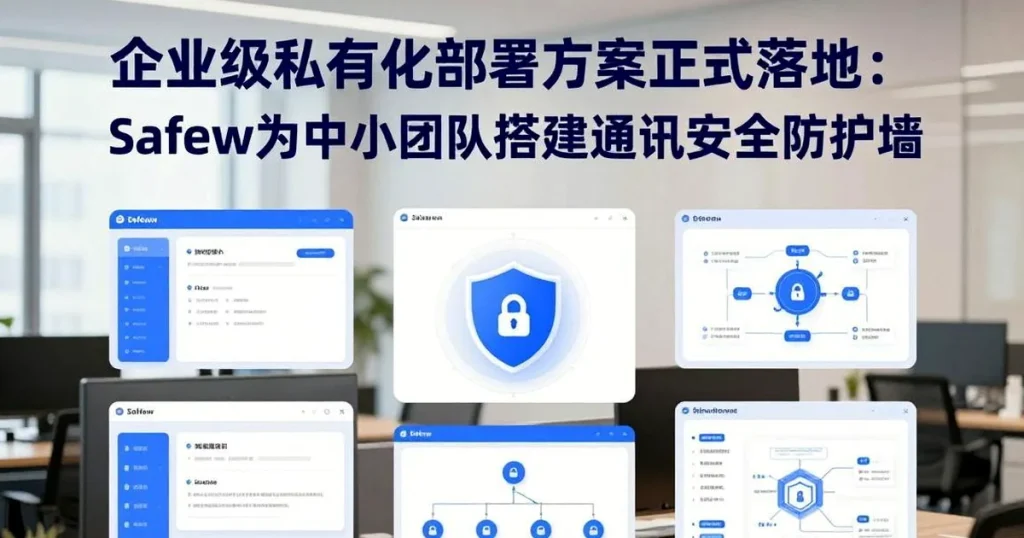 企业级私有化部署落地：Safew安全聊天软件助力中小团队筑牢通讯安全防线