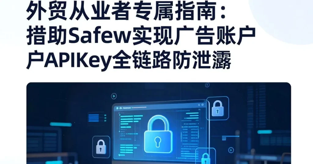 外贸从业者必看:用Safew保护广告账户API Key不被泄露
